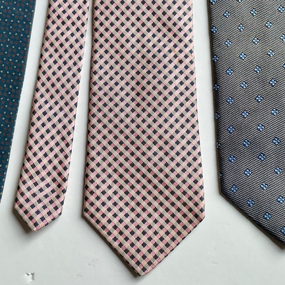 Holt Renfrew lot of 3 all silk ties Made in Italy 🇮🇹 - Picture 6 of 7